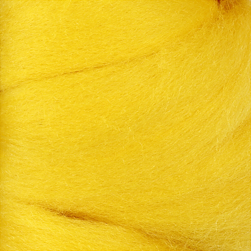 Merino Uld Garn - Tykkelse 21 My - Solgul - 100 G