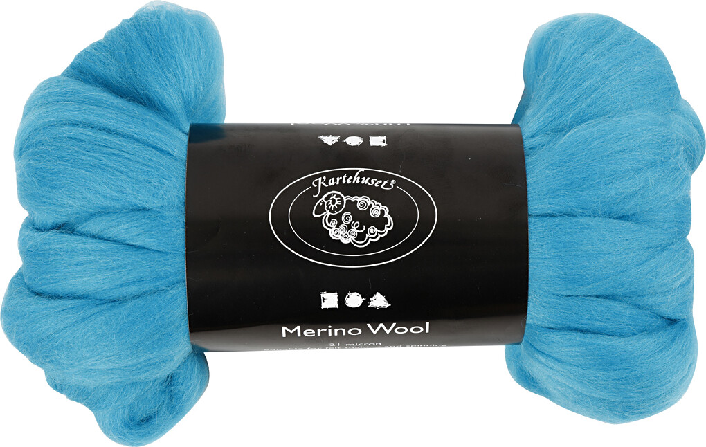 Merino Uld Garn - Tykkelse 21 My - Turkis - 100 G