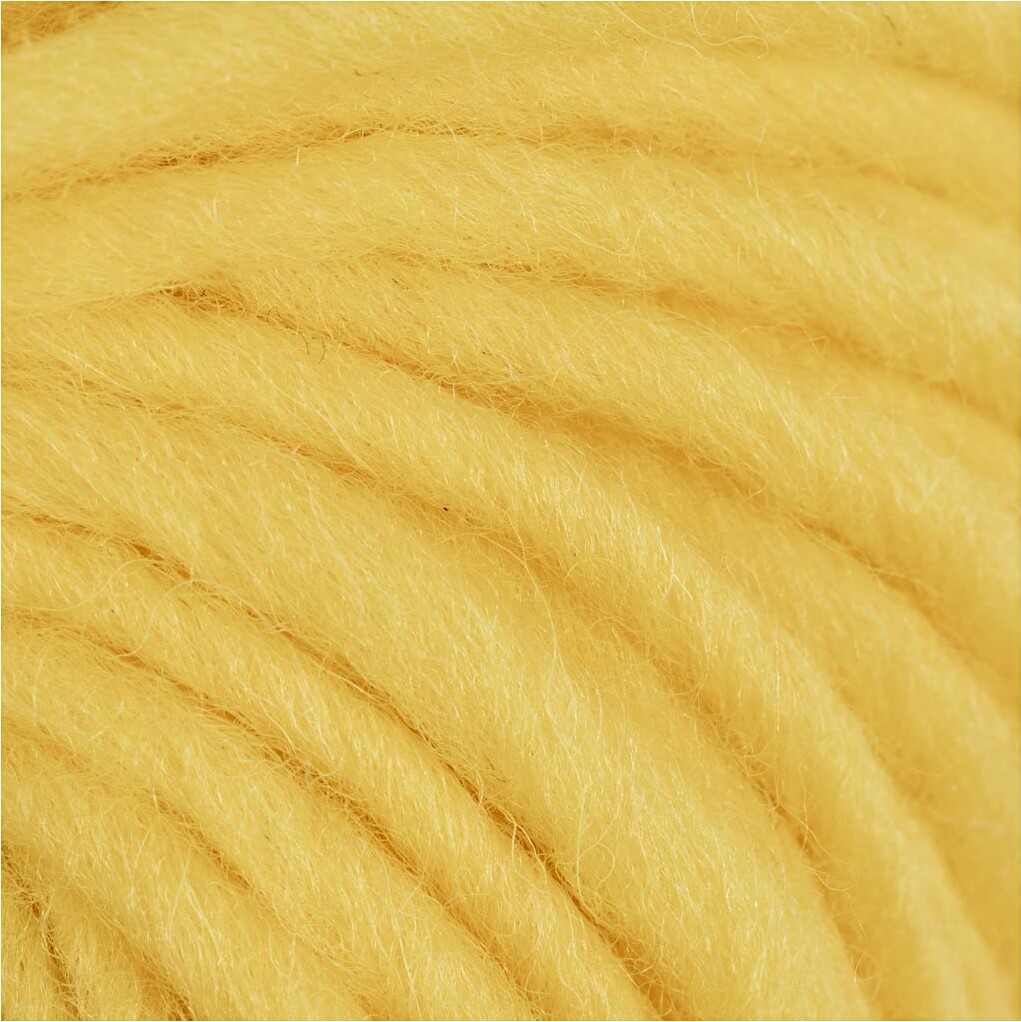 Uldgarn - Oeko Tex - L 50 M - Gul - 50 G