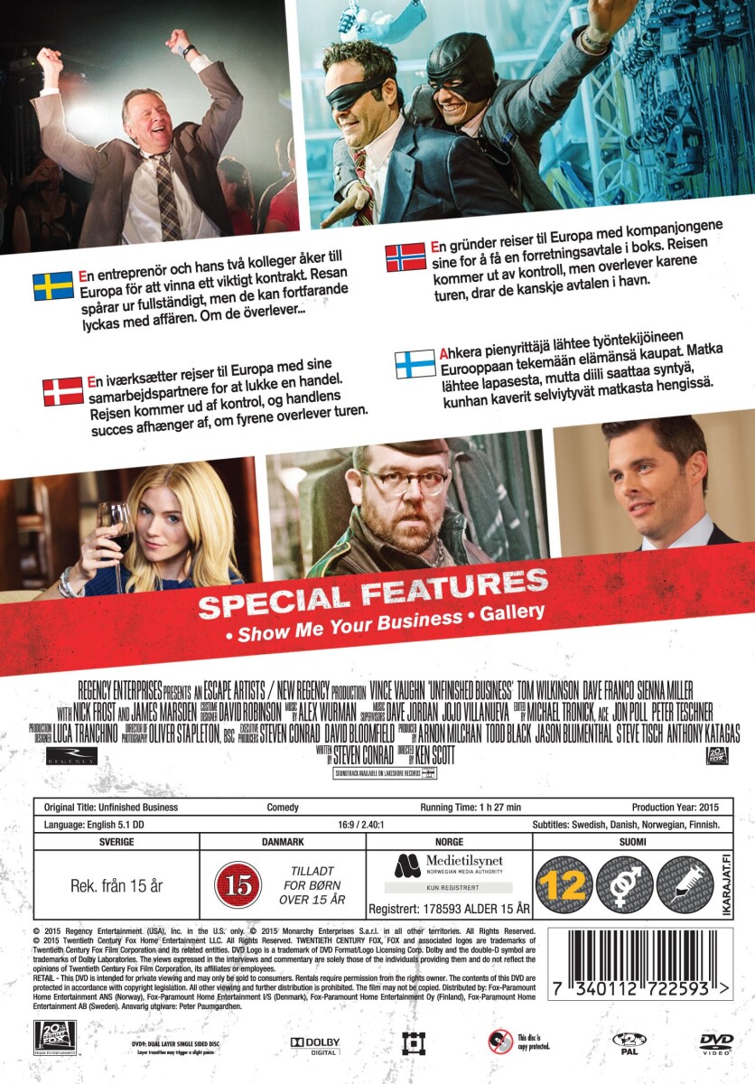 その他 Unfinished Business [DVD] Unfinished Business (Vince Vaughn, Tom Wilkinson, Dave Franco) DVD