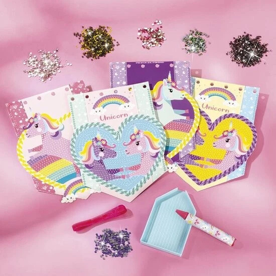 Totum - Unicorn 2-In-1 Creativity - Diamond Painting Smykkesæt