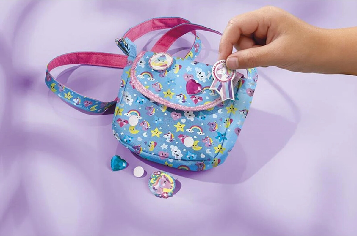 Totum - Unicorn 2-I-1 Creativity Set - Rainbow Jewels Handbag
