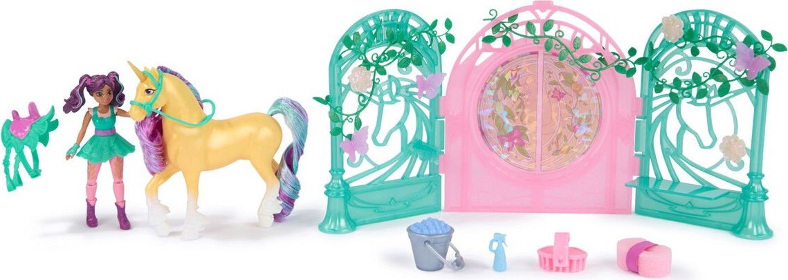 Unicorn Academy - Enhjørningeakademiet Ava Leaf Stald Legesæt 6072051