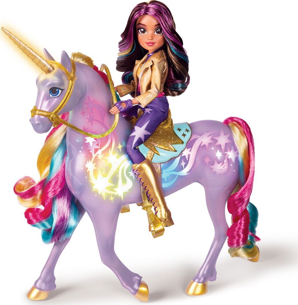 Unicorn Academy - Rainbow Light Up Wildstar 28 Cm