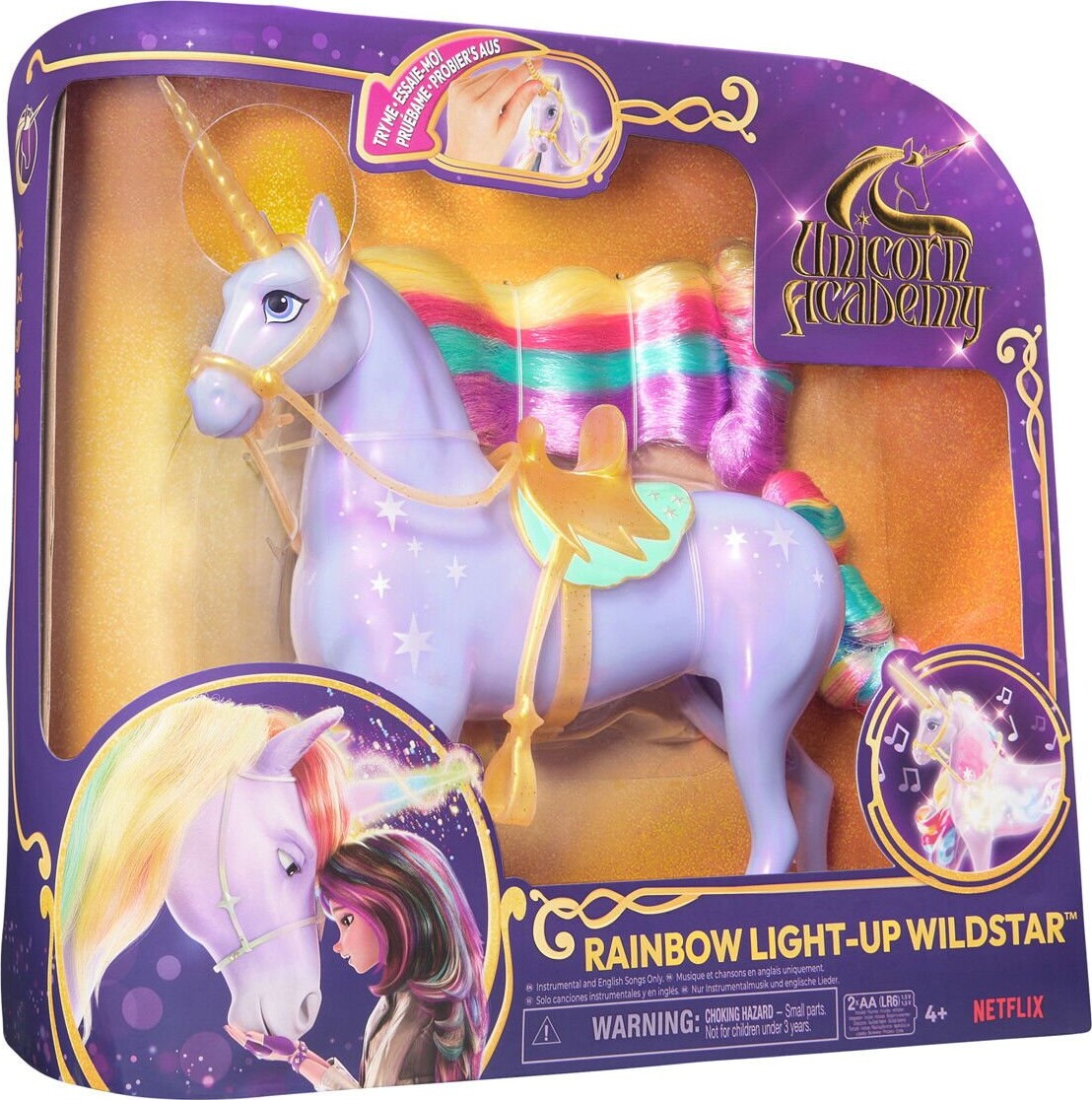 Unicorn Academy - Rainbow Light Up Wildstar 28 Cm