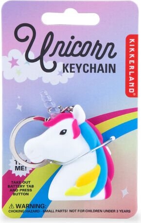Kikkerland - Enhjørning Nøglering Med Led Lys