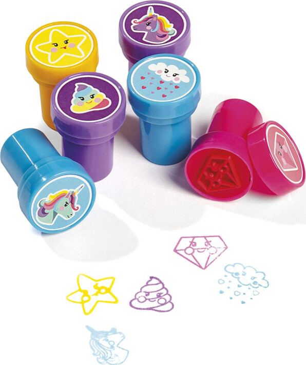 Enhjørning Stempelsæt Til Børn - 12 Stempler