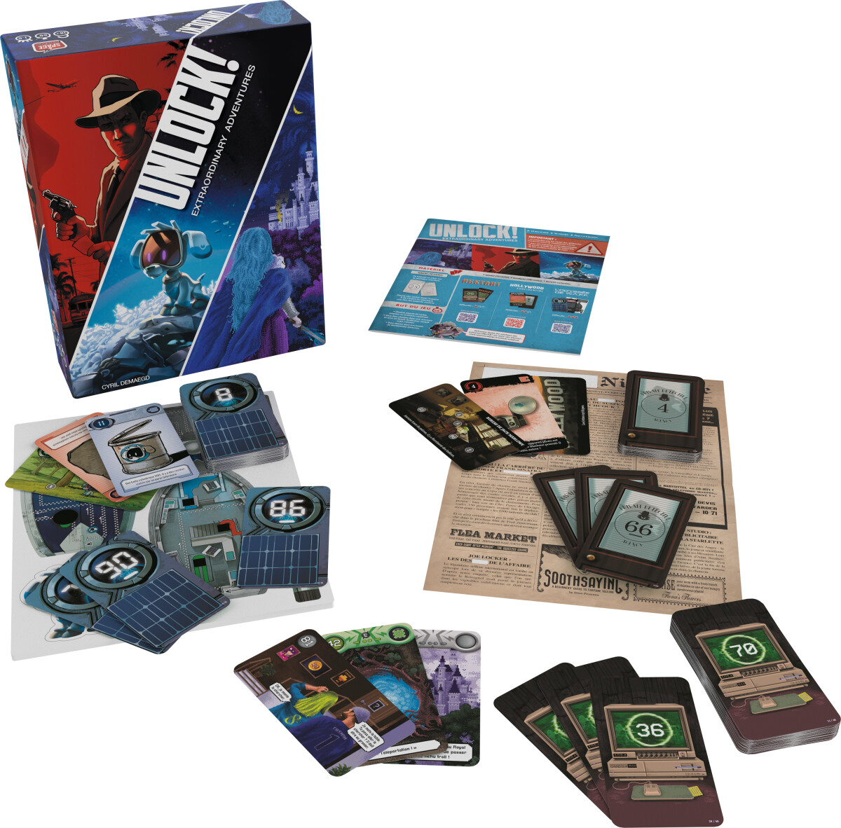 Unlock 11 - Extraordinary Adventures - Escape Room Brætspil