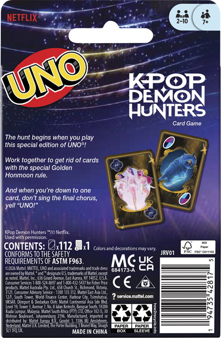 Uno Kpop Demon Hunters K - Pop Demon Hunters