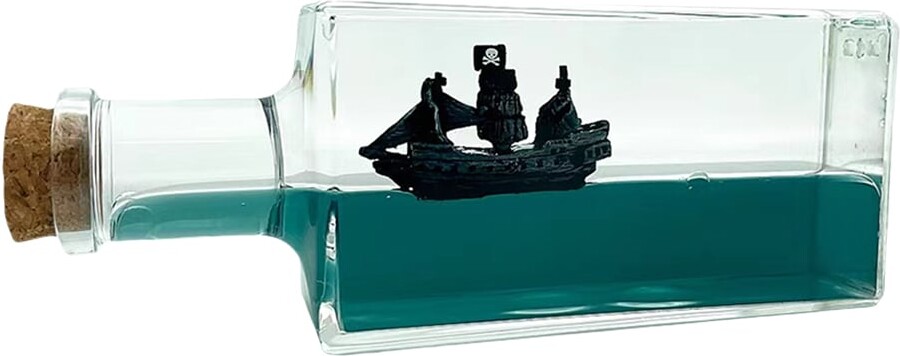 Mikamax - Unsinkable Pirate Ship - Skib I Flaske