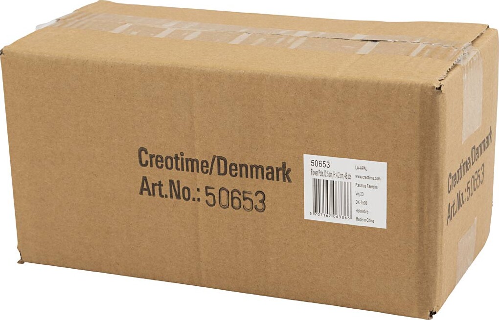 Urtepotter - Teracotta - H 4 2 Cm - Ø 5 Cm - Kasse Med 48 Stk