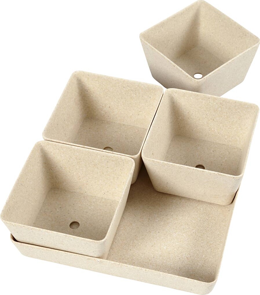 Urtepotteskjulere Sæt - H 8 Cm - D 19 5 Cm