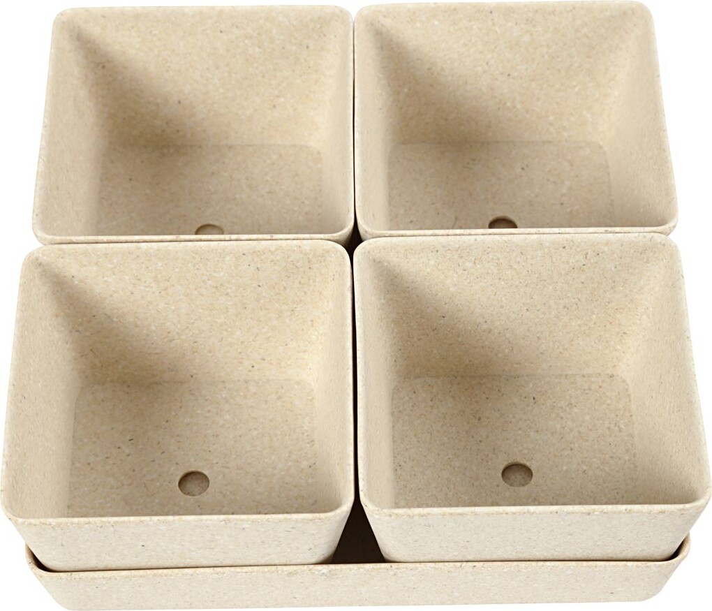 Urtepotteskjulere Sæt - H 8 Cm - D 19 5 Cm