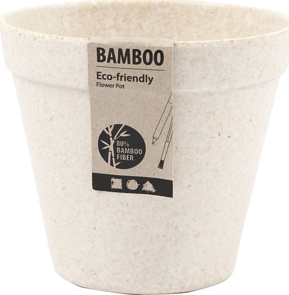 Urtepotteskjuler - Bambusfibre - H 10 Cm - Ø 11 Cm - 1 Stk