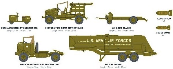 Italeri - Wwii Usaaf Bomber Re-Supply Set - 1 72 - A06304