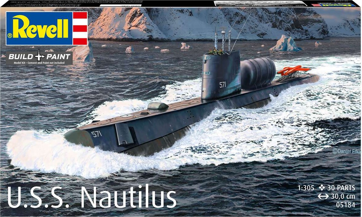 Revell - Uss Nautilus - Byggesæt - 1 300 - 05184