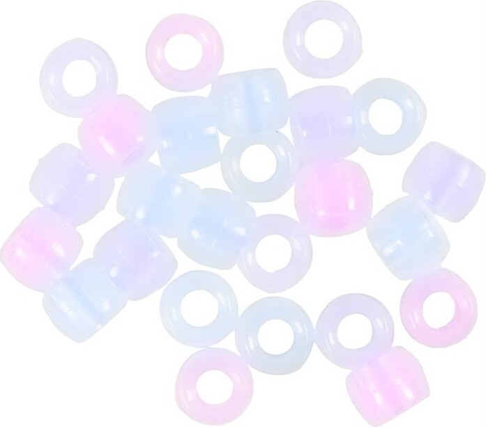 Uv-Perler - L 6 Mm - Ø 8 Mm - Hulstr 4 Mm - Assorterede Farver - 700Ml -