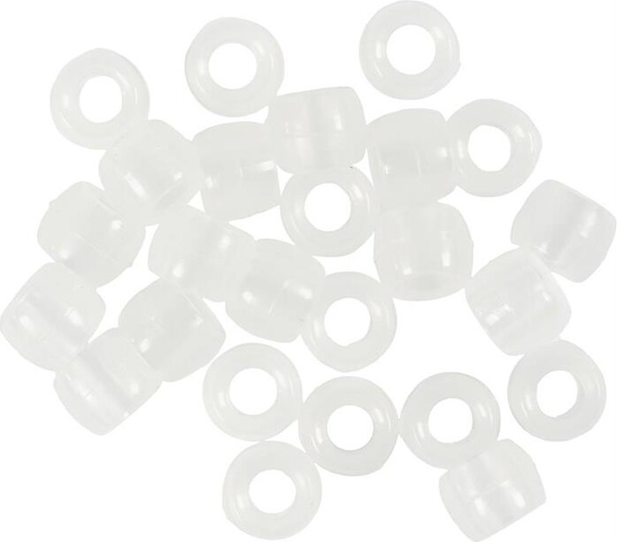 Uv-Perler - L 6 Mm - Ø 8 Mm - Hulstr 4 Mm - Assorterede Farver - 700Ml -