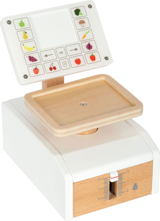 Købmandsvægt Legetøj I Træ - Frugt Og Grøntsager - Small Foot