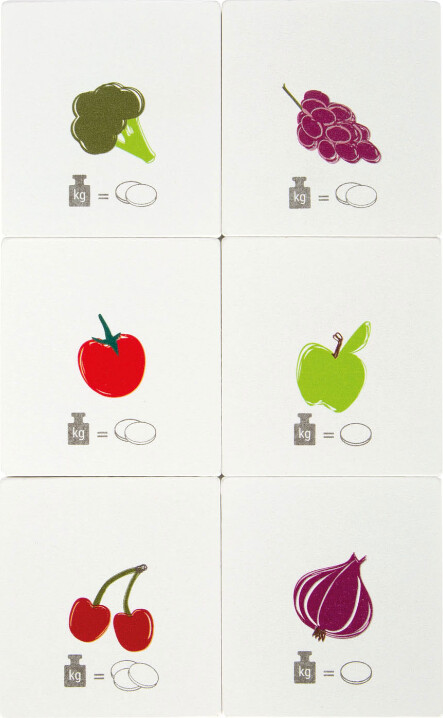 Købmandsvægt Legetøj I Træ - Frugt Og Grøntsager - Small Foot