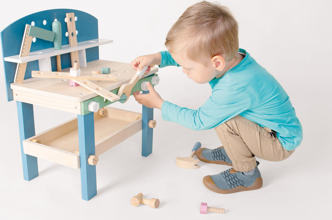 Værktøjsbænk Legetøj Til Børn - Træ - Nordic - Small Foot