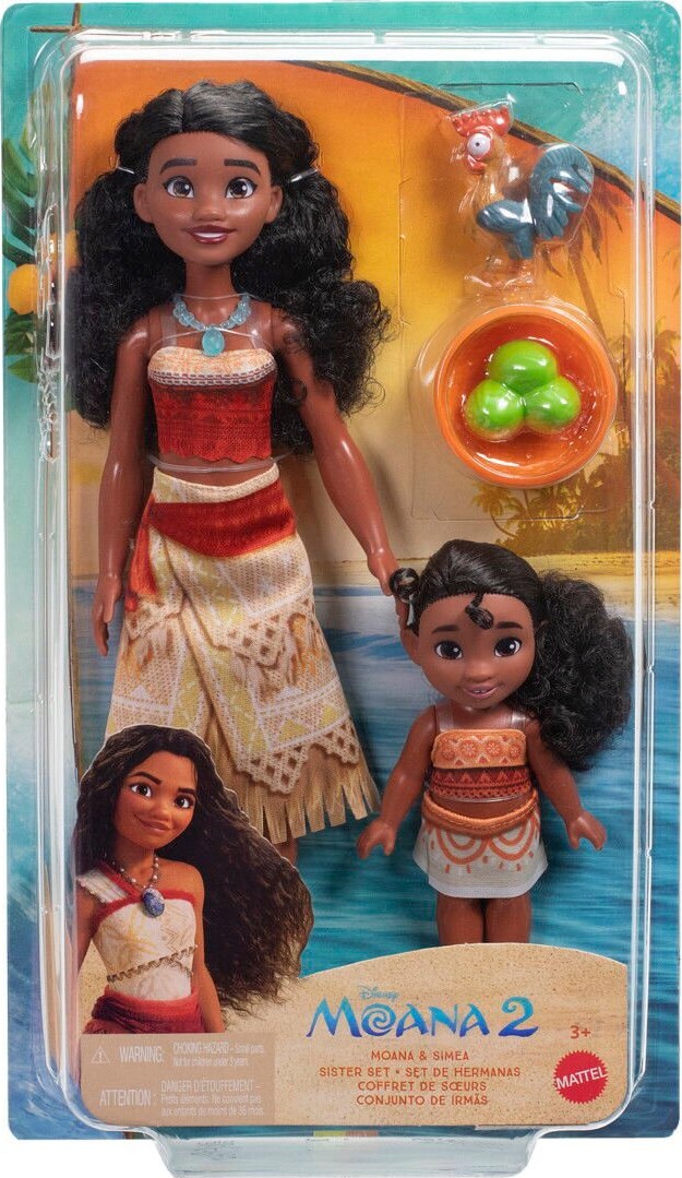 Vaiana Dukker - Moana Og Simea - Disney Vaiana 2 - 2-Pak