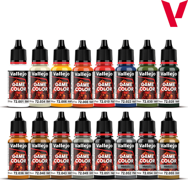 Vallejo - Game Color Maling Sæt - Basic - 16X17 Ml
