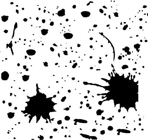 Vallejo - Hobby Stencils - Maleskabelon - Pletter Og Stænk