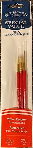 Winsor Newton - Værdipakke - 3 Stk - Malerpensler