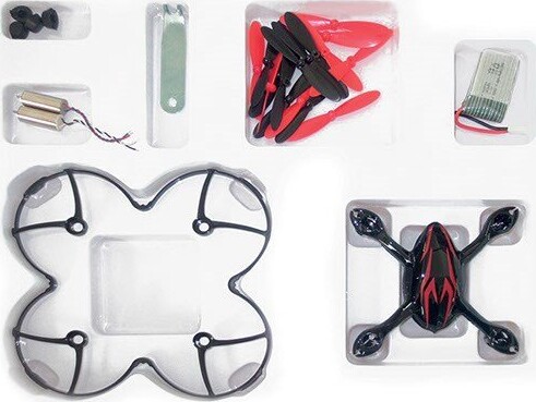 Hubsan - Value Pack Til H107 Camera - Sort Med Røde Striber - H107C-A40