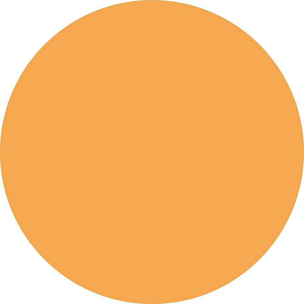 Vandfarve Blokke Sæt - H 16 Mm - Ø 44 Mm - Lys Orange - 6 Stk