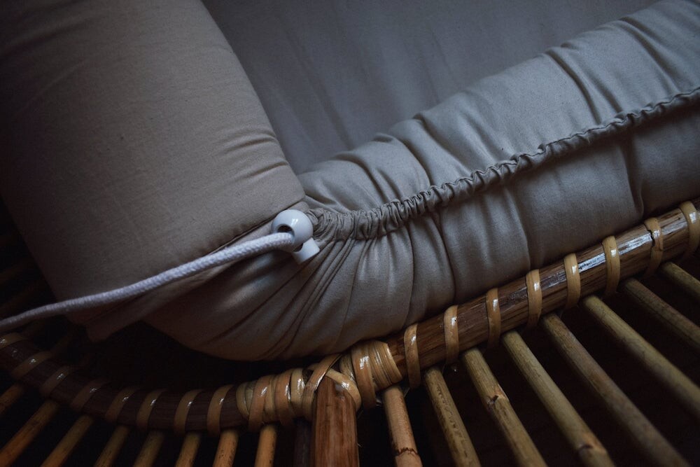 Vanilla Copenhagen - Babynest - Oyster Grey - 85X50X10 4 Cm