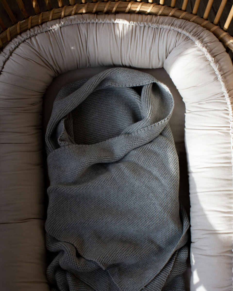 Vanilla Copenhagen - Babynest - Oyster Grey - 85X50X10 4 Cm