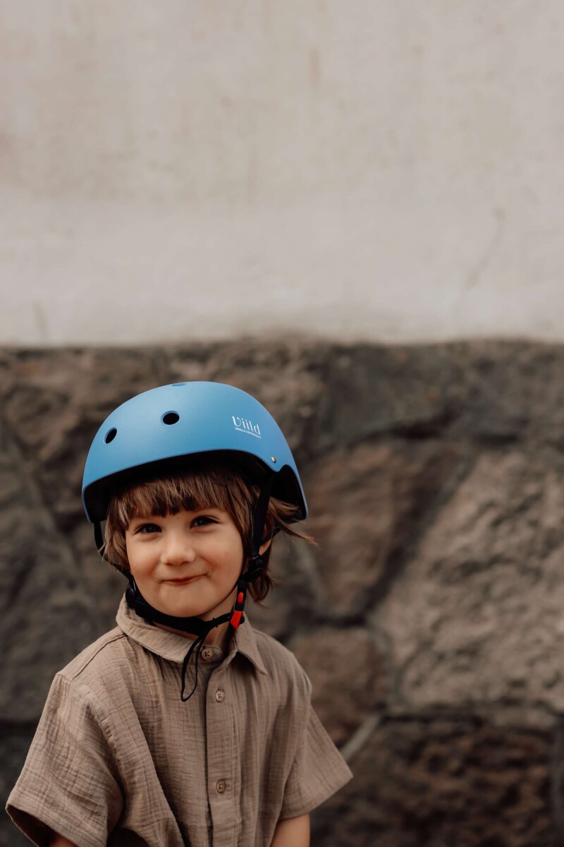 Vanilla Copenhagen - Cykelhjelm Til Børn - Azur Blå - M - 54-59 Cm