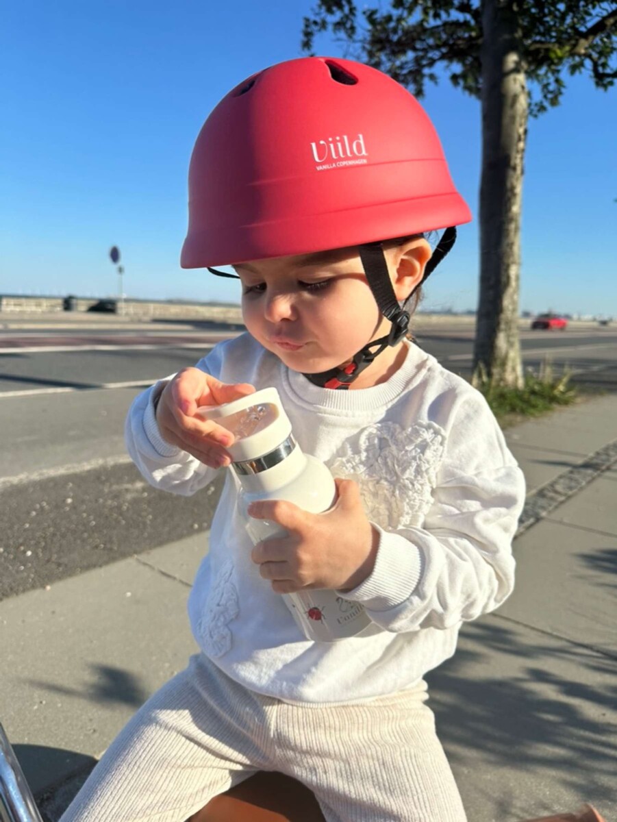 Vanilla Copenhagen - Cykelhjelm Til Børn - Bær Rød - Xxs - 44-48 Cm