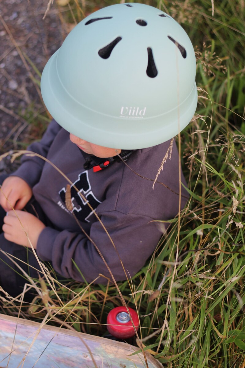 Vanilla Copenhagen - Cykelhjelm Til Børn - Bleg Grøn - S - 51-54 Cm