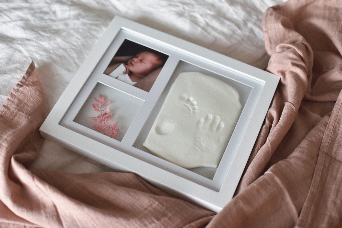 Vanilla Copenhagen - Hånd Og Fodaftryk Ler Billedramme - White - Mellem