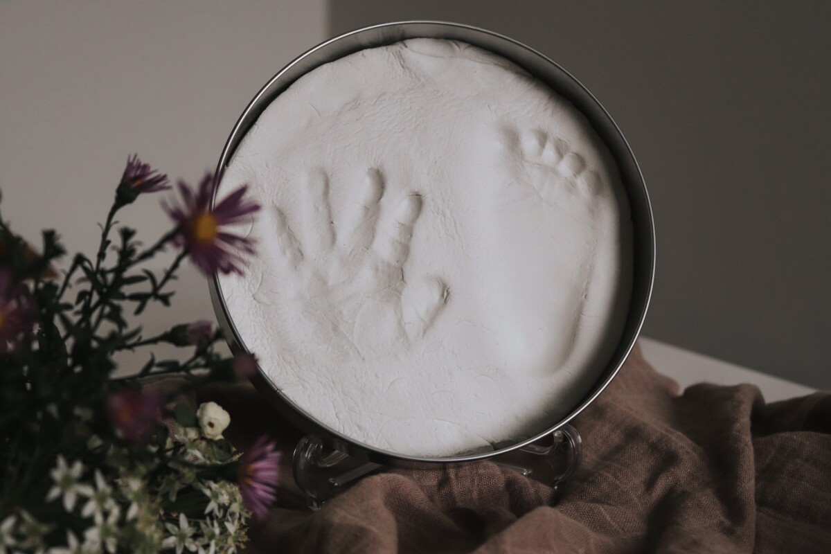 Vanilla Copenhagen - Hånd Og Fodaftryk - Sølv Og Hvid - One Size