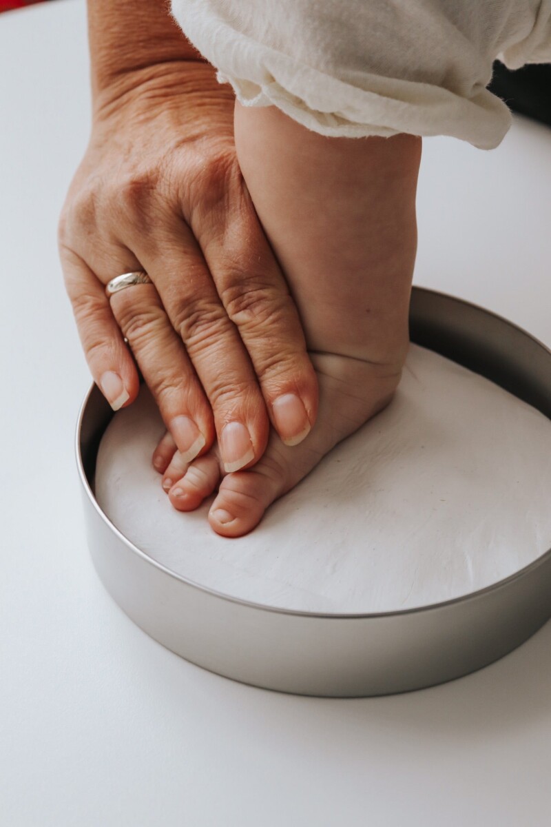 Vanilla Copenhagen - Hånd Og Fodaftryk - Sølv Og Hvid - One Size