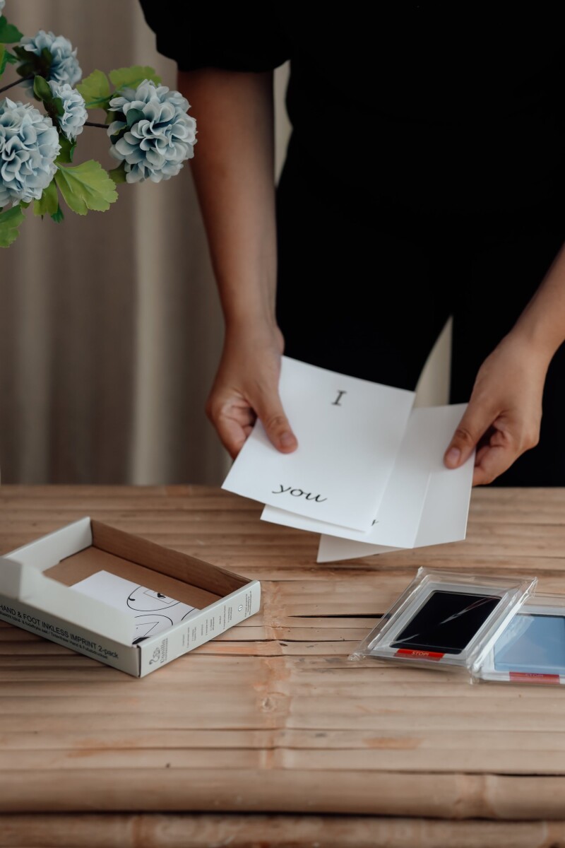 Vanilla Copenhagen - Hånd Og Fodaftryk Stempelsæt - Blåsort - One Size