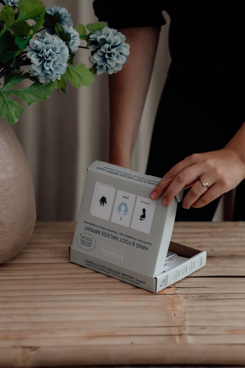 Vanilla Copenhagen - Hånd Og Fodaftryk Stempelsæt - Blåsort - One Size