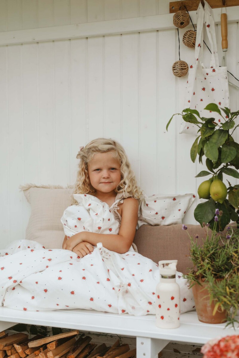 Vanilla Copenhagen - Sengetøj Baby - Lady Lovebug - Milk - 70 X 100 Cm 40