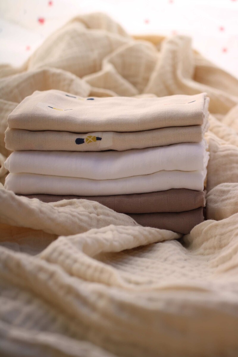 Vanilla Copenhagen - Stofbleer 6-Pak - Cozy Grey - 70 X 70 Cm