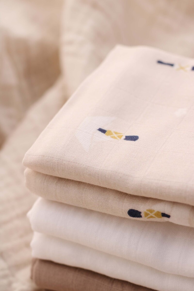 Vanilla Copenhagen - Stofbleer 6-Pak - Cozy Grey - 70 X 70 Cm