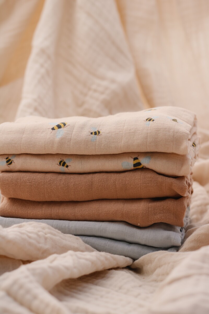 Vanilla Copenhagen - Stofbleer 6-Pak - Honeybee Oyster Grey Oak Blue - 70 X