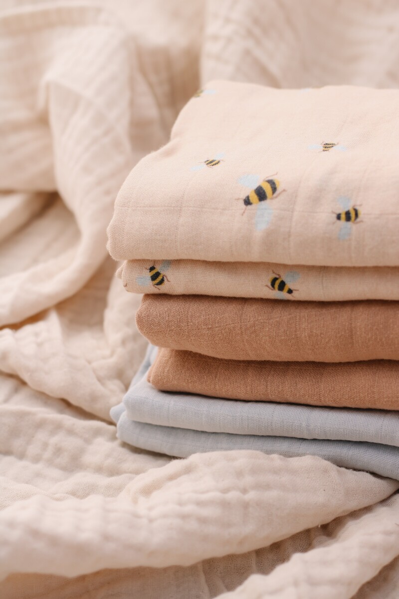 Vanilla Copenhagen - Stofbleer 6-Pak - Honeybee Oyster Grey Oak Blue - 70 X