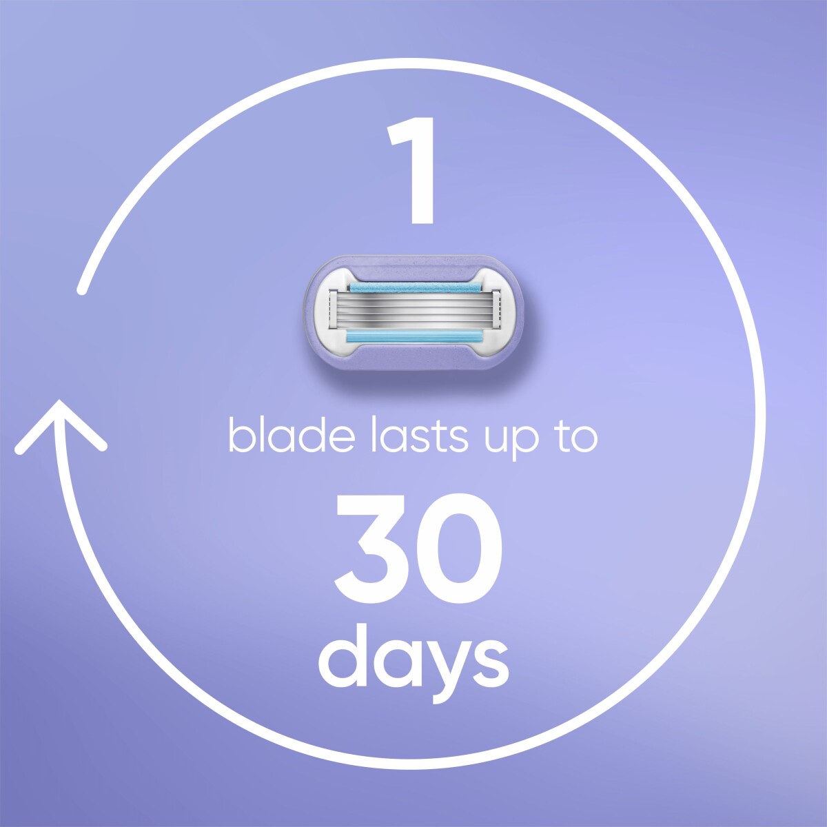 Venus - Gillette Venus Extra Smooth Swirl Barberblade - Purplewhite - 6 Stk