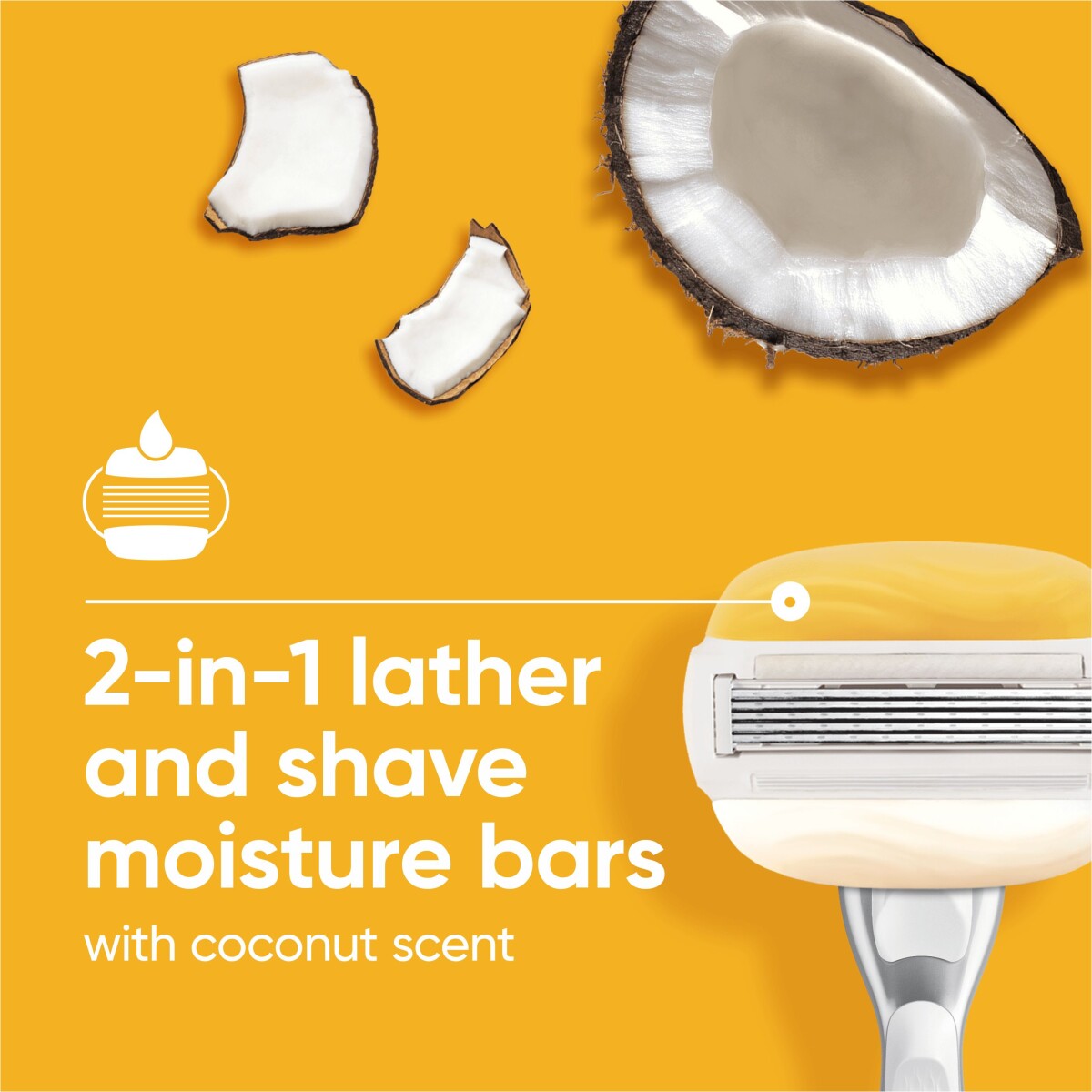 Venus - Gillette Venus Pro Comfortglide Coconut Olay Skraber 3 Barberblade 