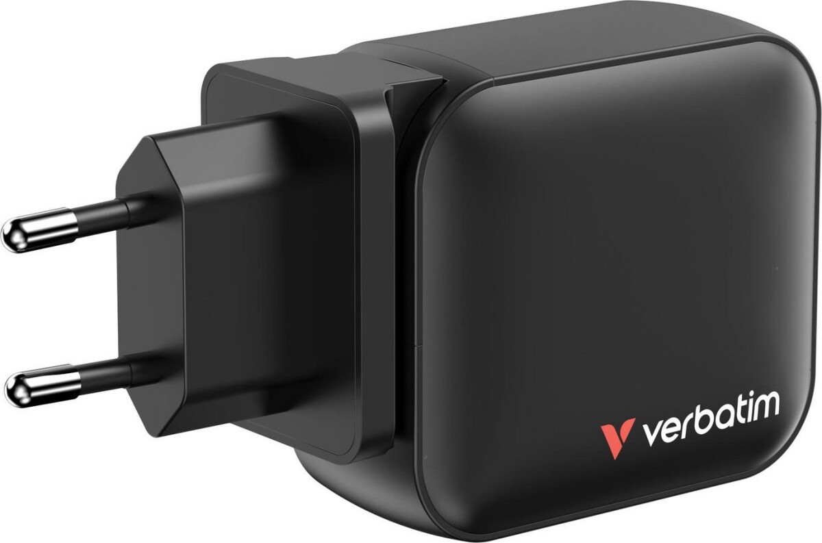 Verbatim - 100Wgan Charger 3 Port Us Plug With Eu And Uk Adaptors