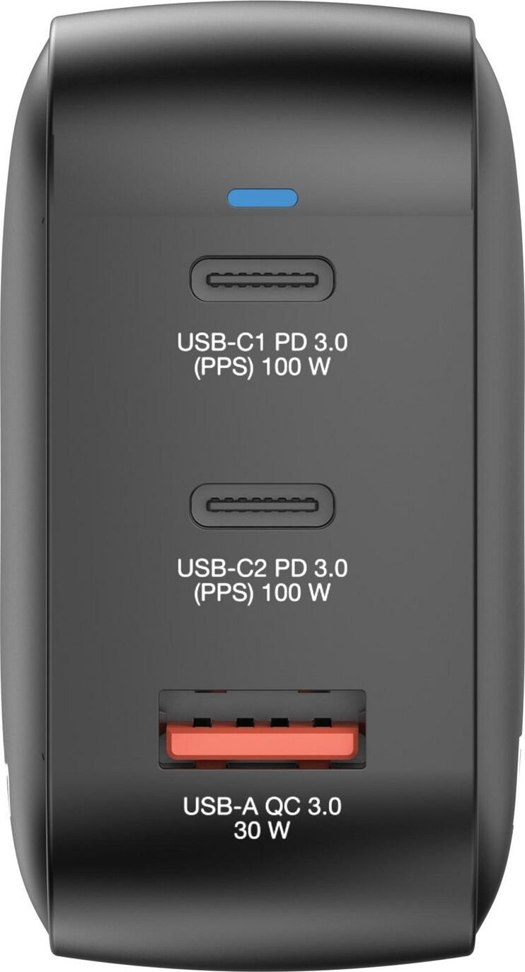 Verbatim - 100Wgan Charger 3 Port Us Plug With Eu And Uk Adaptors